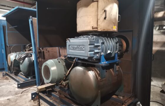 Installation of a new  Kubíček bare shaft blower type 3D90B into older unit (PL) | Kubíček VHS