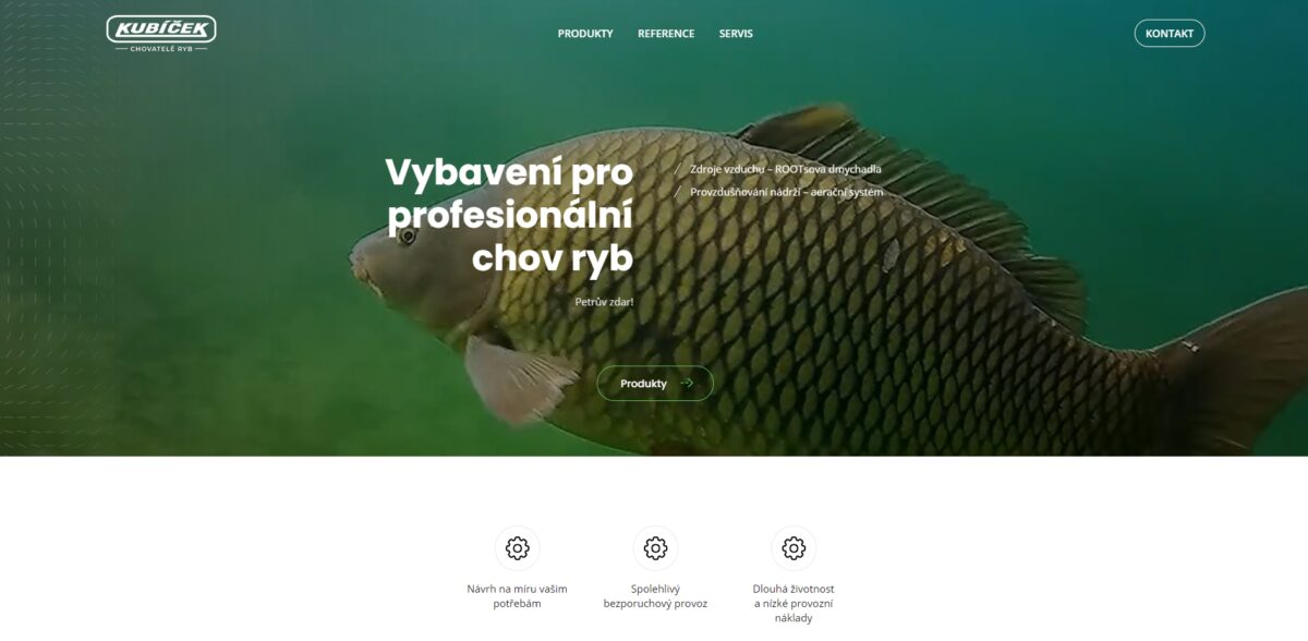 New WEB for fish farmers | Kubíček VHS