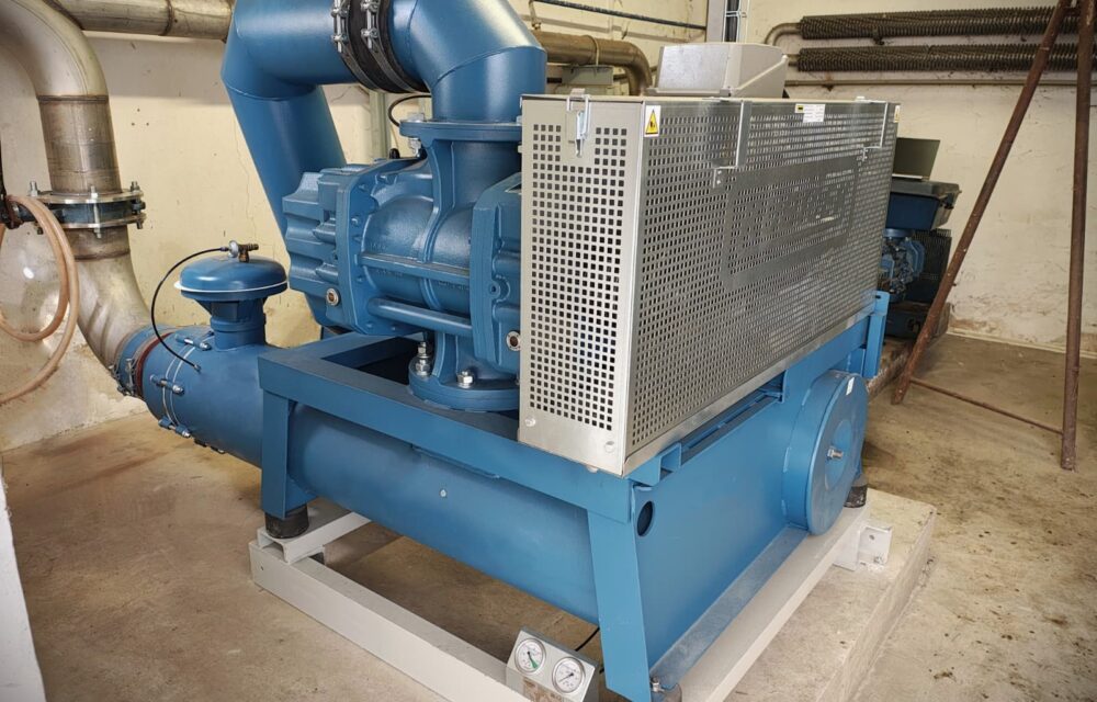 Rendering plant WWTP – KUBÍČEK SCREW blower (CZ)